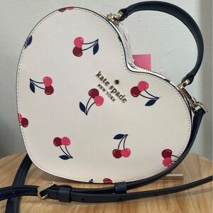 kate Spade cherry heart crossbody